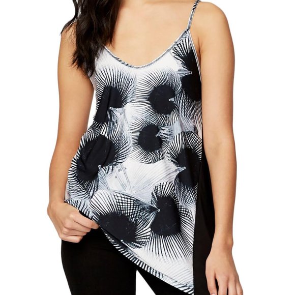 Rachel Roy Printed Asymmetrical Camisole Top - Picture 1 of 5